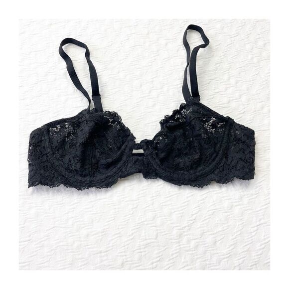 Buy 1 get 1 free 32b Victorias Secret unlined demi body by Victoria  lace x blac - Picture 1 of 10